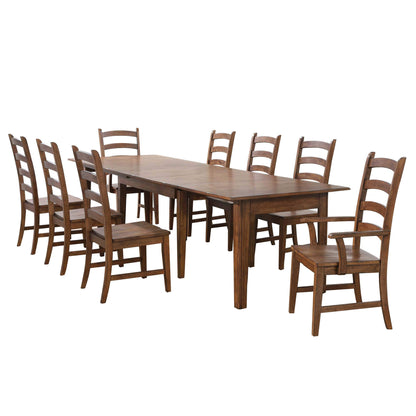 Sunset Trading Amish 134″ Dining Table Set – (9 piece)