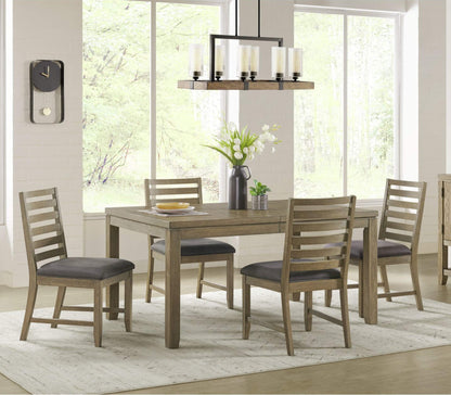 Saunders Dining Table Set with Four Ladder Back Chairs – 5 PC