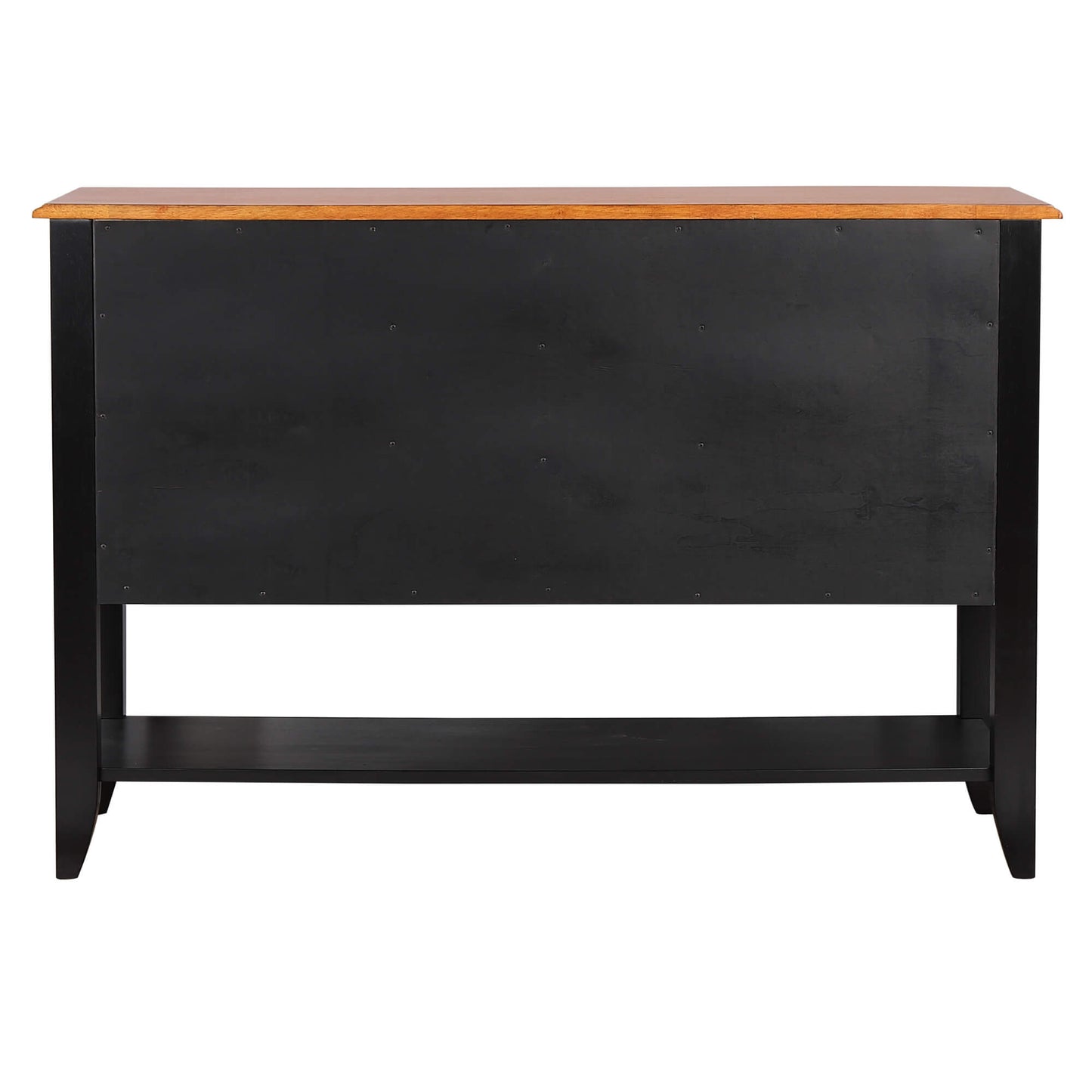 Sunset Trading Antique Black & Cherry Sideboard with Shel