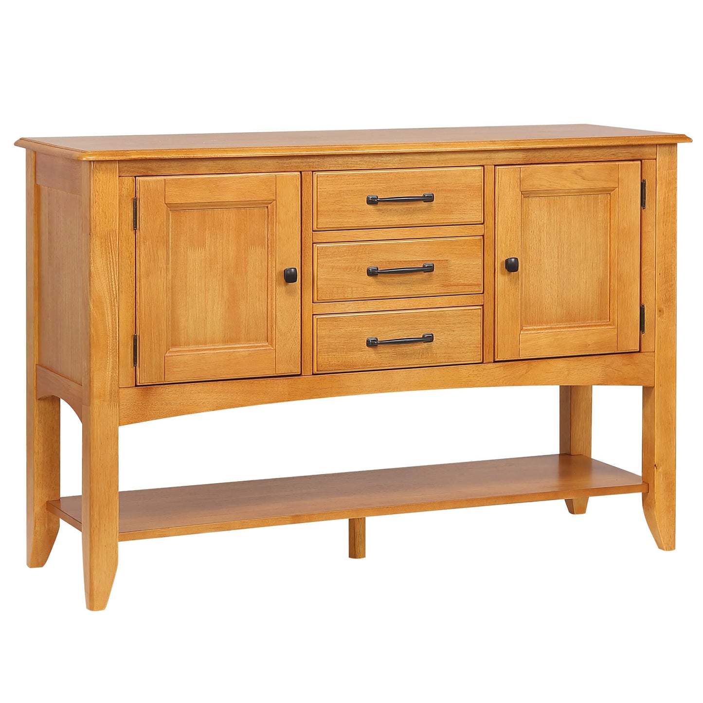 Sunset Trading Light Oak Sideboard with Shelf