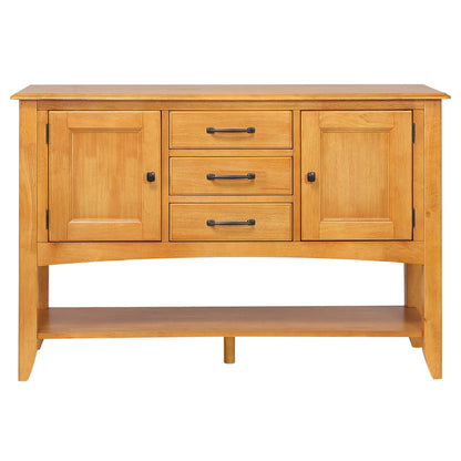 Sunset Trading Light Oak Sideboard with Shelf