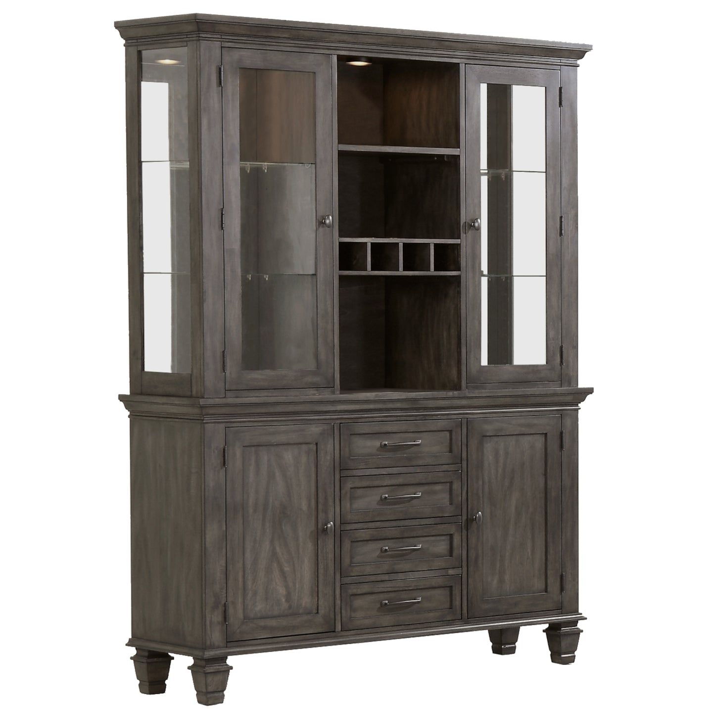 Sunset Trading Shades of Gray Buffet & Hutch