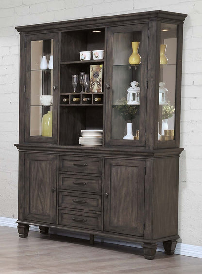 Sunset Trading Shades of Gray Buffet & Hutch