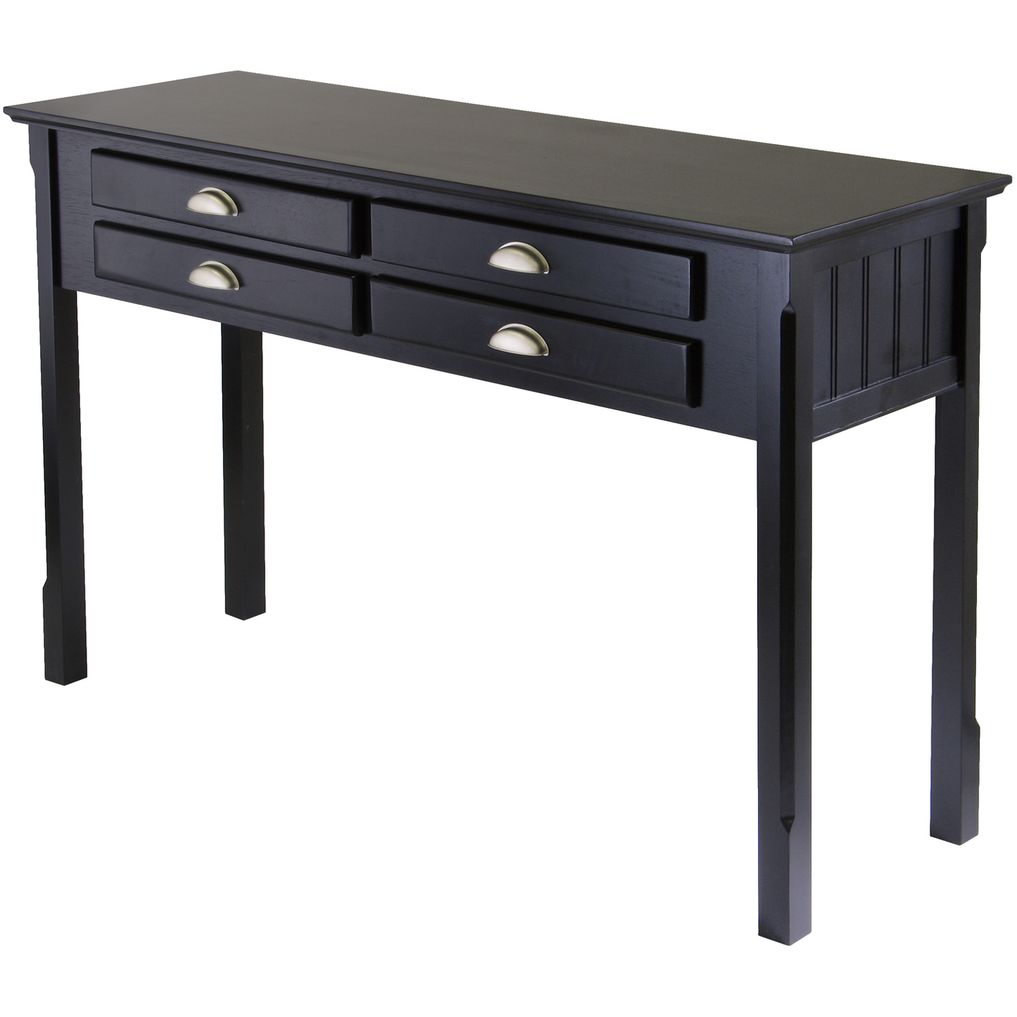 Winsome Timber Sideboard Console Table with Drawers - Black -  - 1